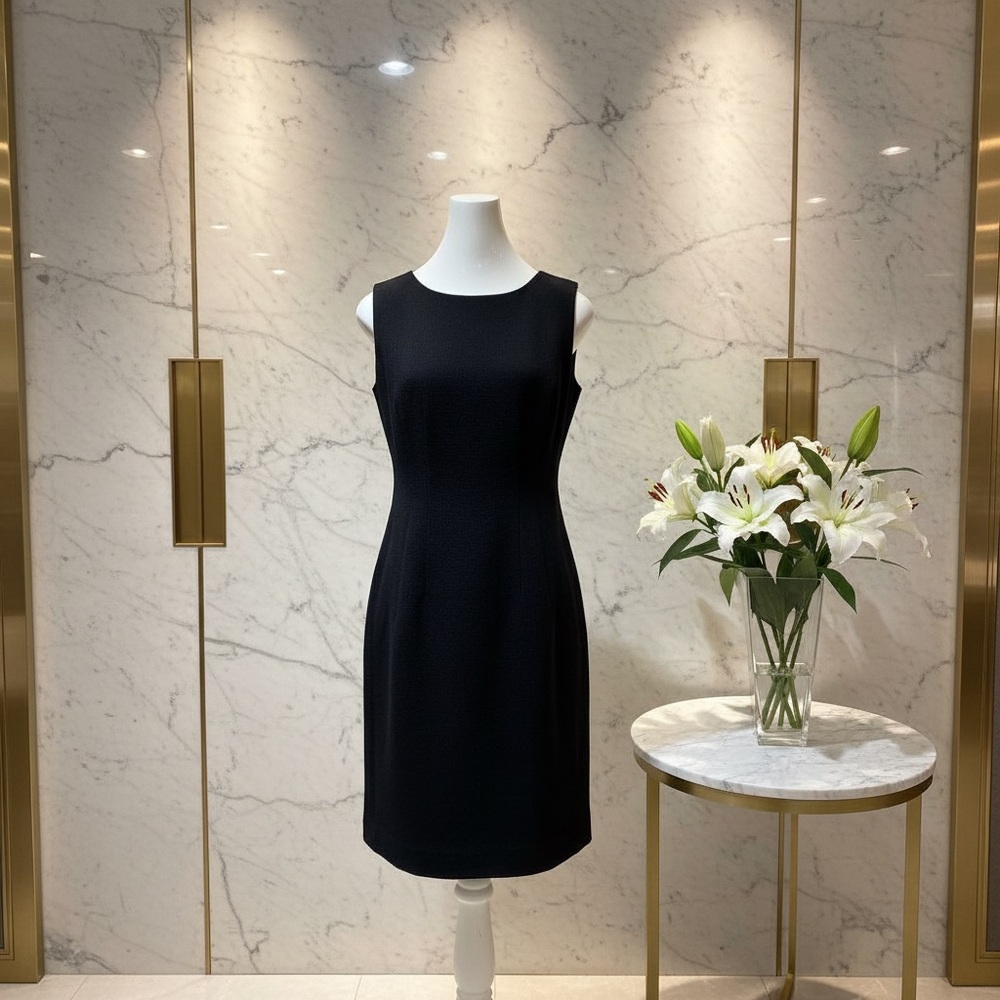 Lafayette 148 New York Black Sleeveless Dress